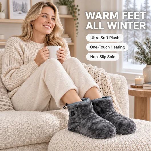 Snugglers Heated Plush Slippers