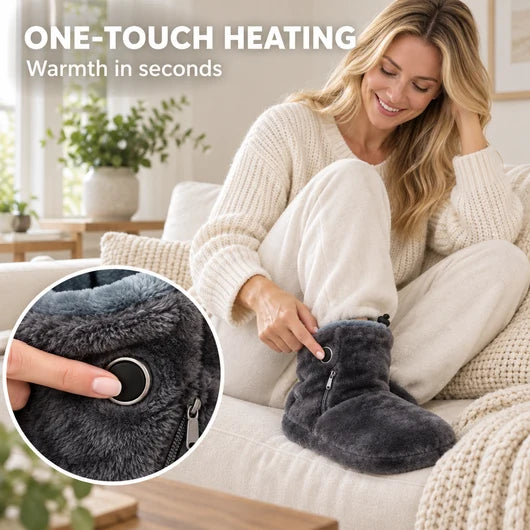 Snugglers Heated Plush Slippers