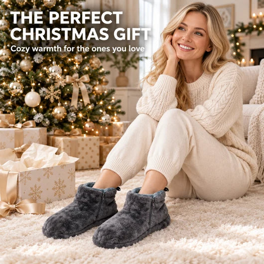Snugglers Heated Plush Slippers